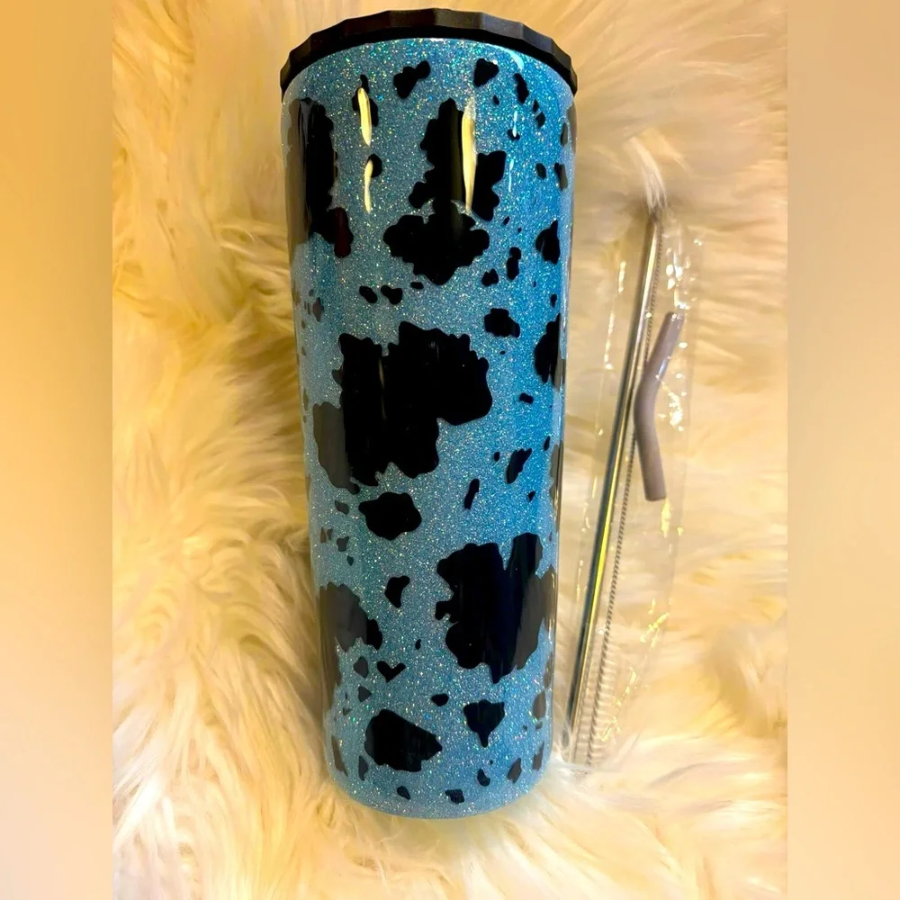 34 oz Handmade epoxied/glittered Tumbler-NEW
